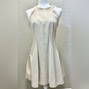 Rachel Roy Vegan Leather Halter Dress